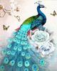 5D DIY Diamond Embroidery Full Set Cross Stitch Peacock Full Square Round Diamond Painting Animal Picture Of Rhinestone Decor For Home