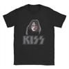 Футболка Ace Frehley Spaceman Kiss Band для мужчин 100% хлопок Смешная футболка Круглый вырез Короткий рукав Одежда Большие размеры