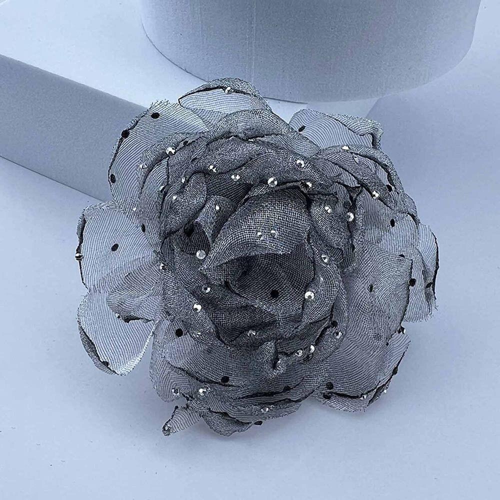 Костюм свитер пальто большой цветок брошь ювелирные изделия значок аксессуары тканевые художественные булавки на лацкан новый корсаж