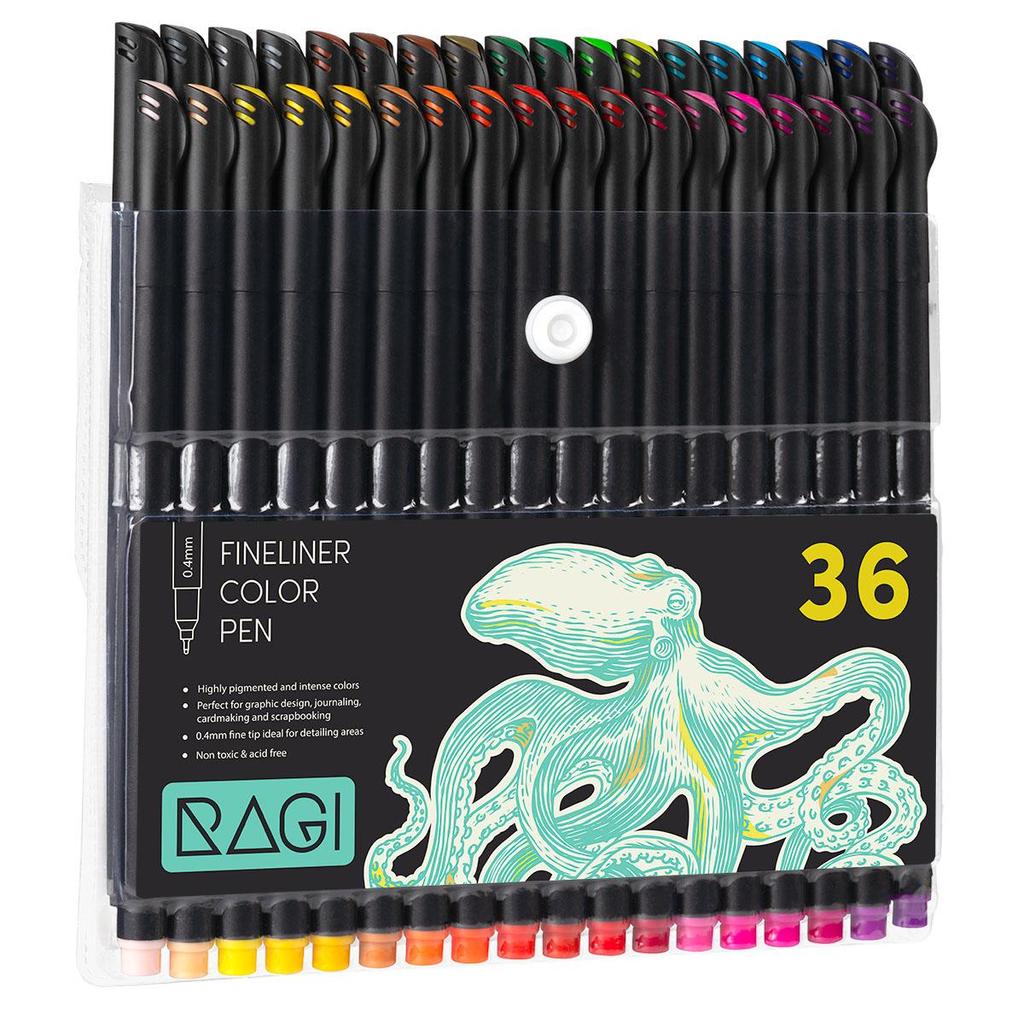 Набор тонких ручек Fineliner 36 цветов Ручки для рисования 0,38–0,4 мм