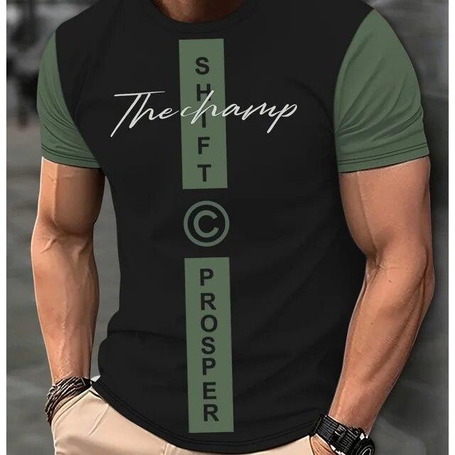 Повседневные мужские футболки, весенняя одежда, рубашки с эффектом омбре, большие топы с короткими рукавами, футболки для мальчиков 5XL, винтажные мужские футболки