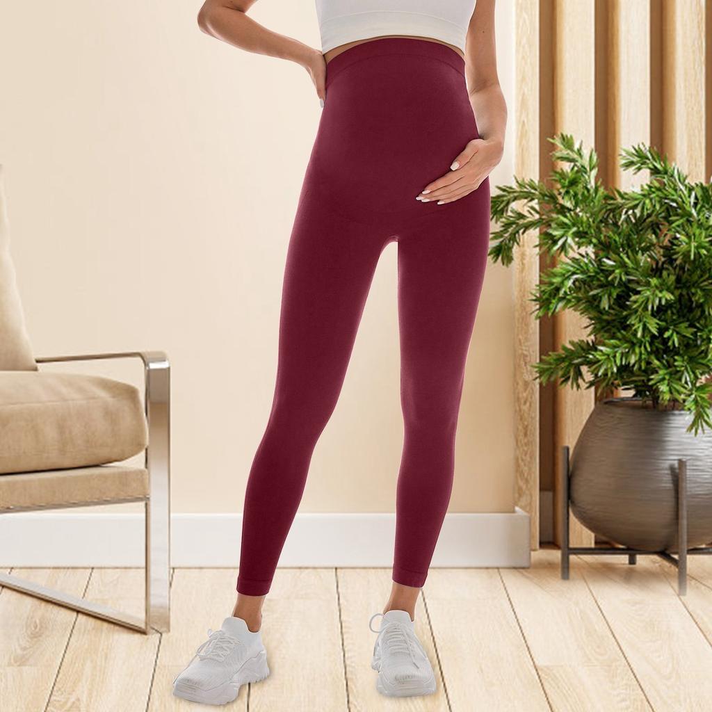 Беременные женщины в спортивных и повседневных леггинсах с облегающей посадкой и бесшовных штанах для йоги