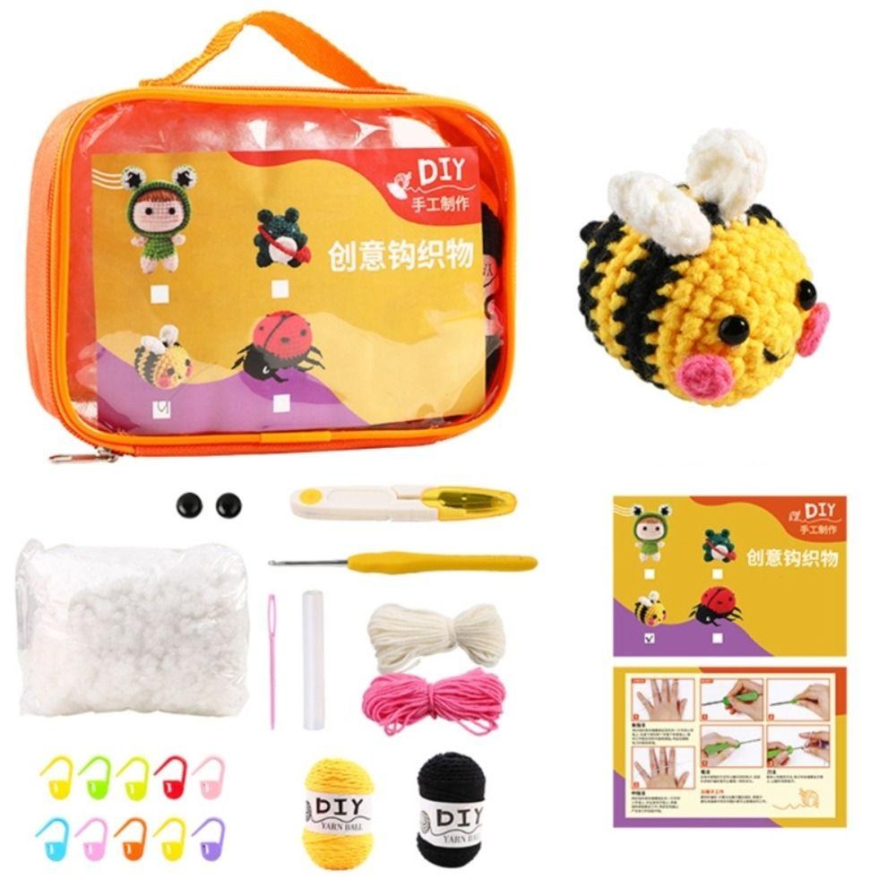 Handmade Crochet Kit DIY Handmade Doll Doll Crochet Kit Arts,Crafts & Sewing DIY Knitting  Beginner
