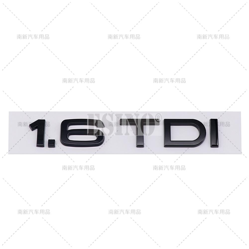 3D 1.6 1.9 2.0 3.0 4.0 TDI Car Trunk ABS Badge Emblem For Car Rear Tailgate NFJM33 Adhesive Badge Sticker for A4 A5 A6 A7 A8 Q3 Q5 Q7