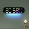 Creative New Product Wall Clock Multi-function Clock Living Room Watch Large Screen LED Digital Alarm Clock 5502