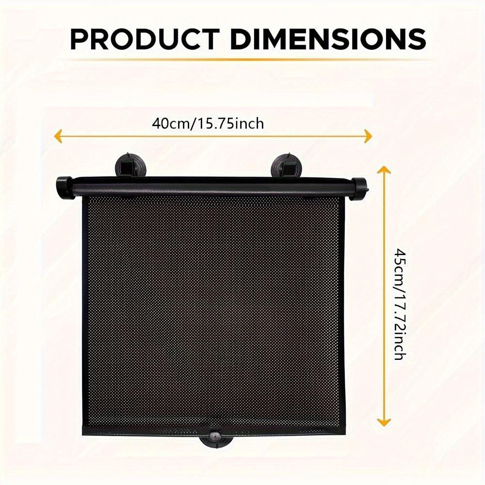 Easy Slide Mechanism Retractable Car Sunshade Roller for Cars, SUVs, Trucks