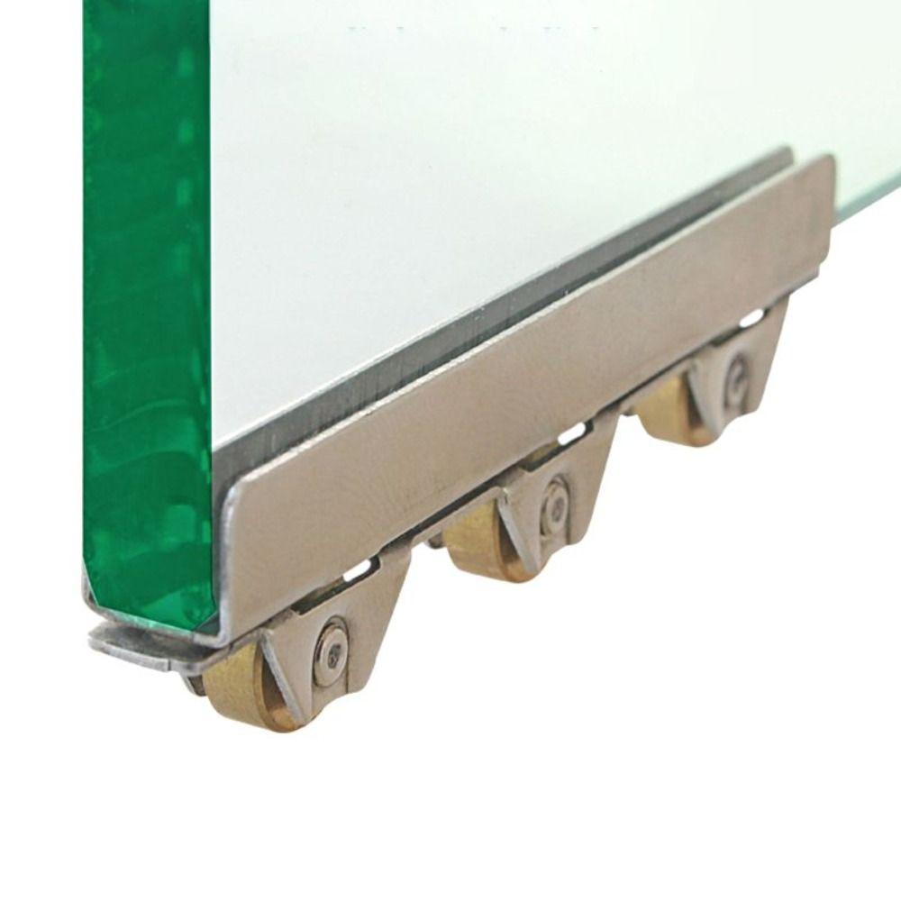 4 шт./набор Износостойкий ролик для стеклянной двери Колесо для трека из нержавеющей стали для стекла толщиной 5-8 мм