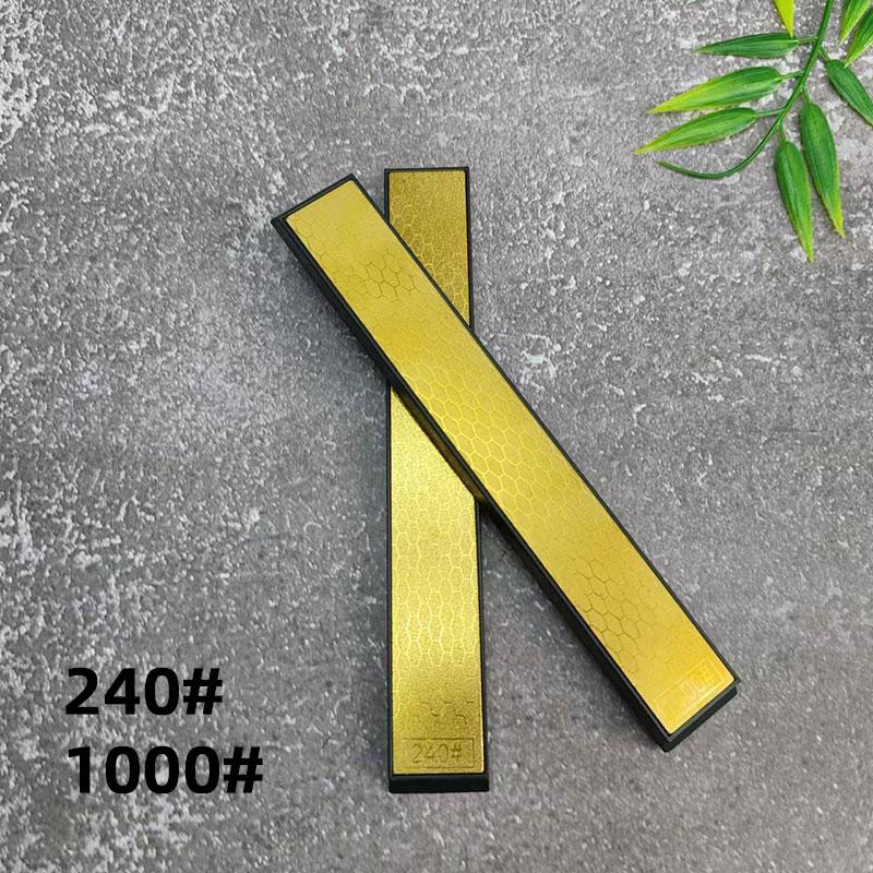 Golden Diamond Whetstone Knife Sharpener Fixed Angle Knife Sharpener Sharpening Stone Diamond Whetstone Oil Stone Honing Stones