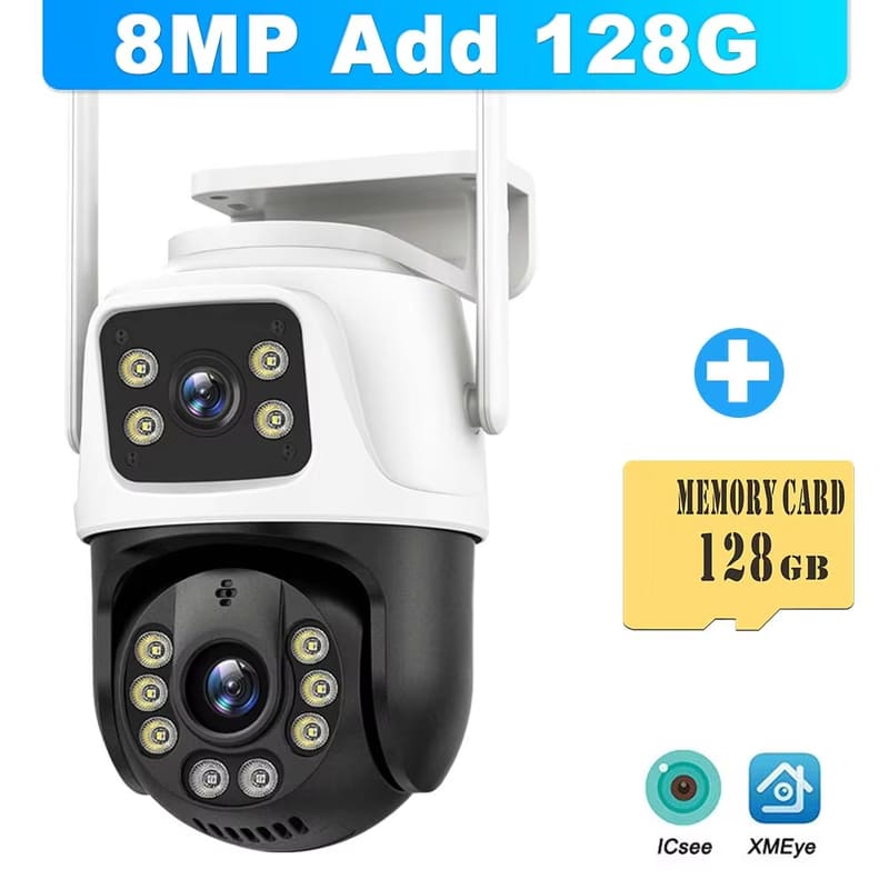 5K 10MP Wifi IP камера 10-кратный зум с двумя объективами наружная PTZ камера безопасности автоматическое отслеживание умный дом CCTV камера 360° видеонаблюдение