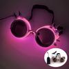 New Luminous Glowing Glasses LED Steampunk Glasses With Lights Bar Nightclub Supplies Neon Sunglasses Eyewear Props