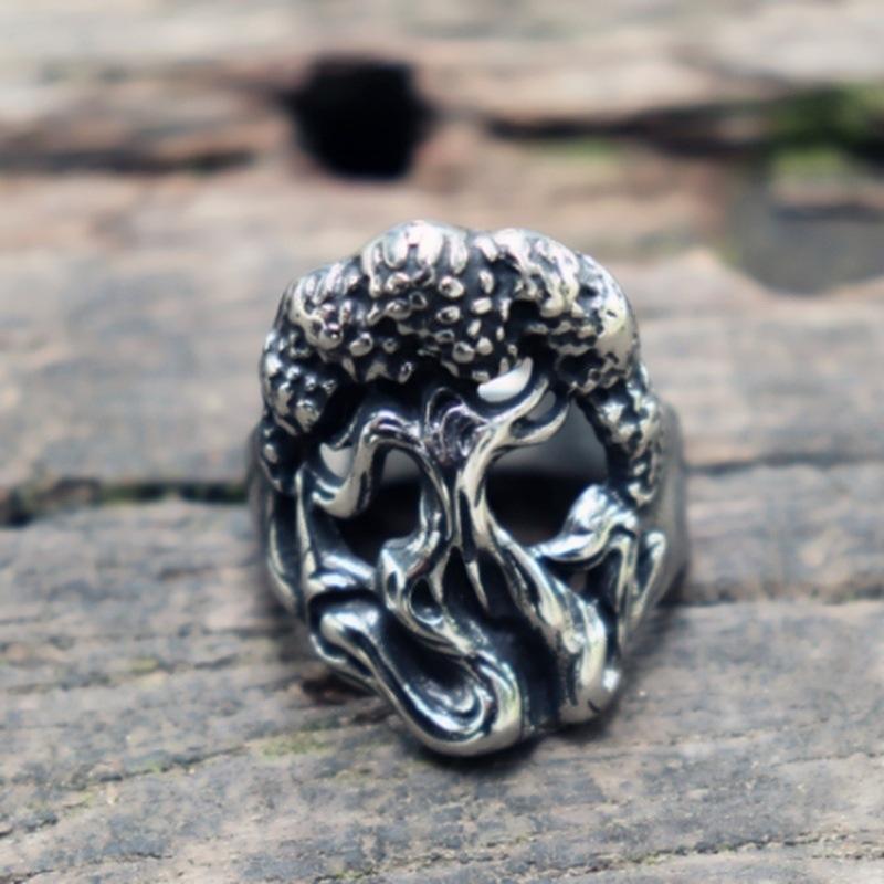 New Nordic Mythology Vikings Guarding the World Tree of Life Ring