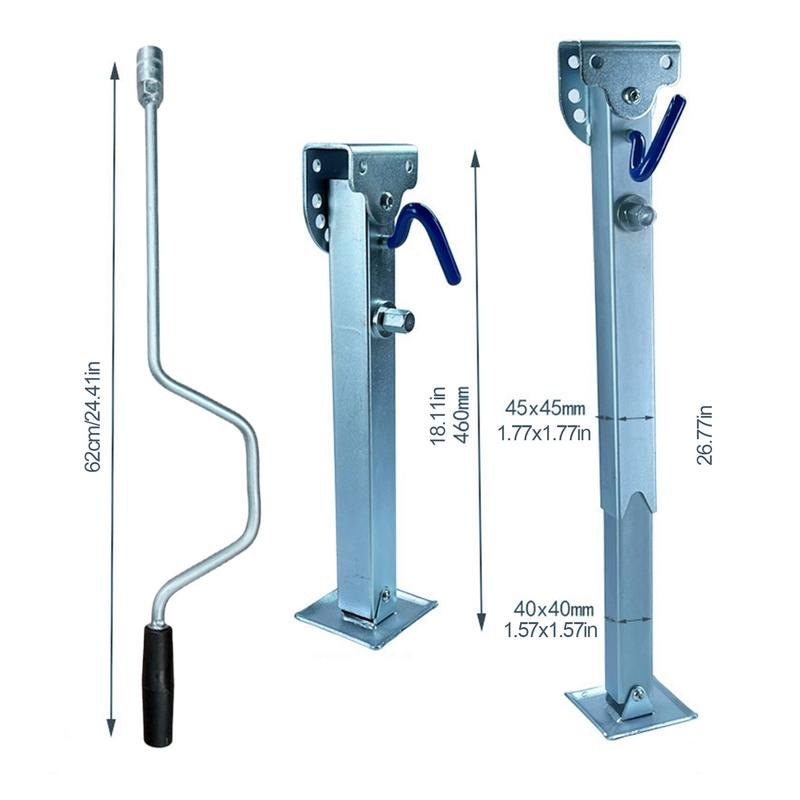 Подставка для домкрата для прицепа Телескопическая подставка для мотоцикла Сверхпрочная регулируемая подставка для мотоцикла Телескопическая подставка для прицепа-кемпера