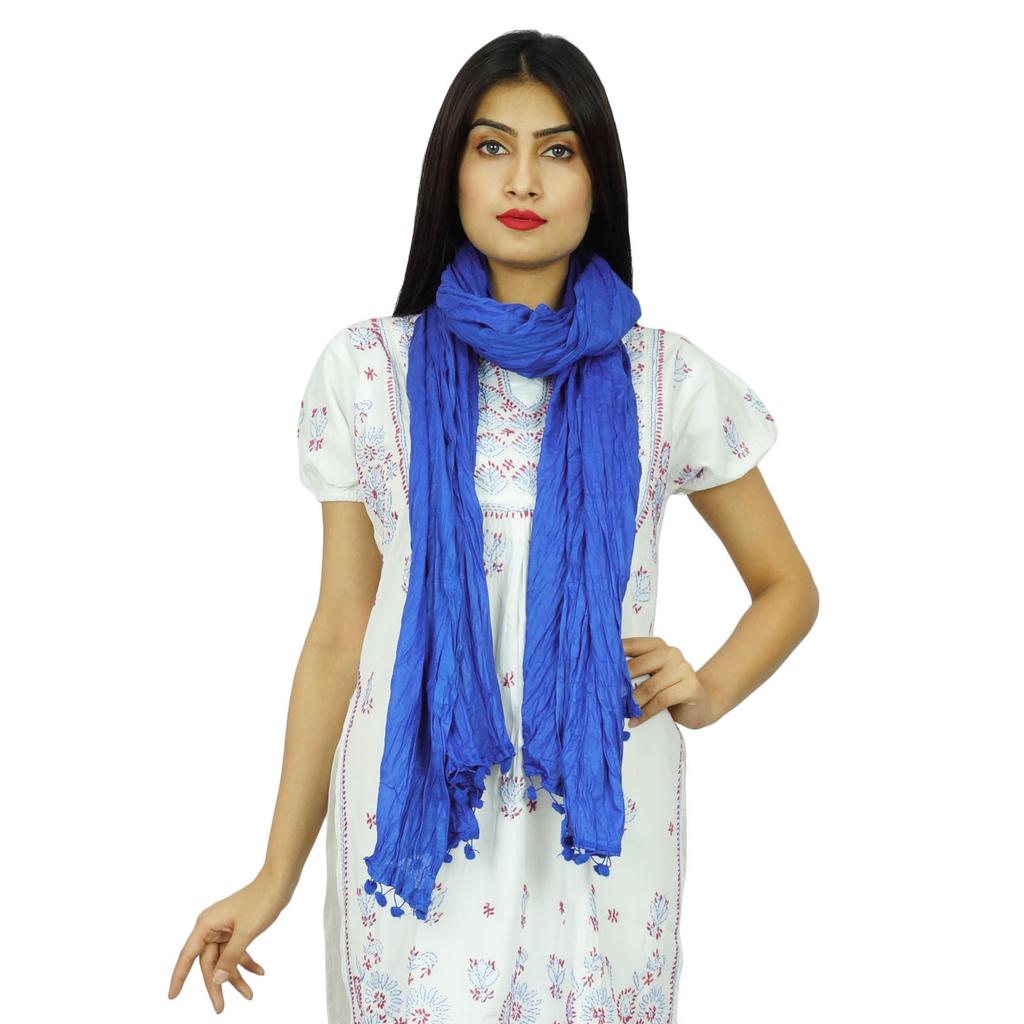 Длинный палантин из хлопковой смеси Dupatta Neck Wrap Women Wear Indian Scarves Chunni Gift For
