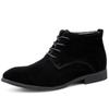 Genuine Leather Men Chelsea Boots Retro Suede Leather Ankle Boots For Men Autumn Winter Shoes