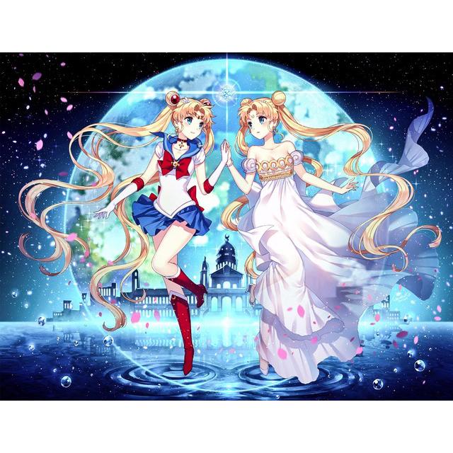 5D DIY Diamond Painting Sailor Moon Art Diamond Embroidery Rhinestones Decorations for Home