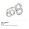 HERMES 925 Sterling Silver Rings Unisex Silver H126634B 000