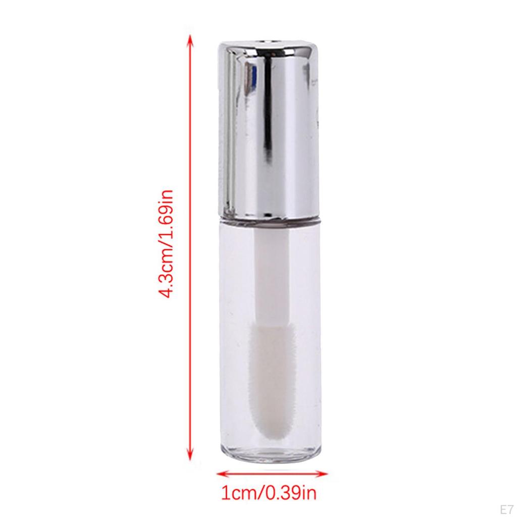10 Pieces Lip Gloss Bottles Oil Containers Refillable Diy Cosmetic Supplies Cute Balm