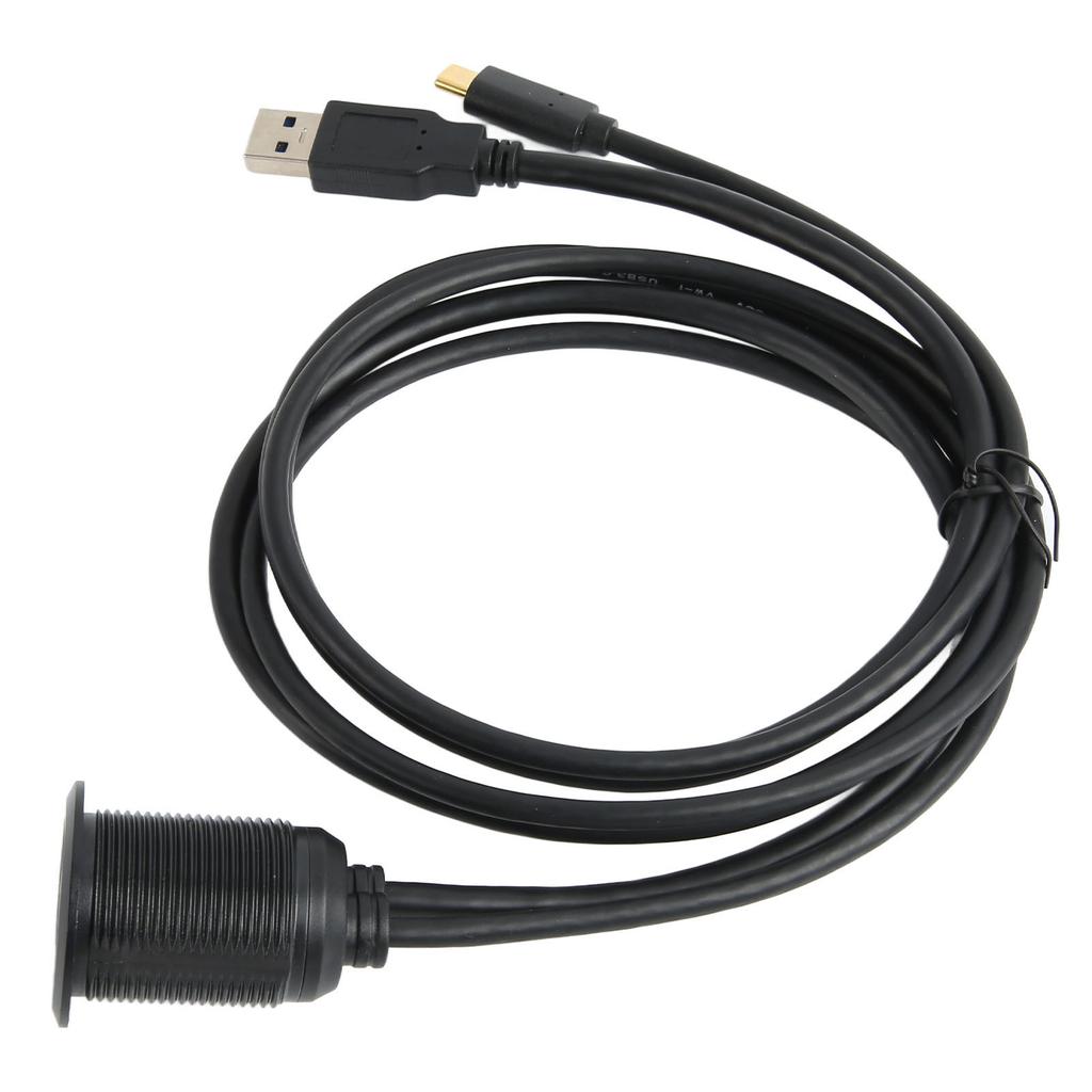 Type C 3.1 To USB 3.0 Flush Mount Cable with LED Indicators Data Transfer Plug and Play Waterproof