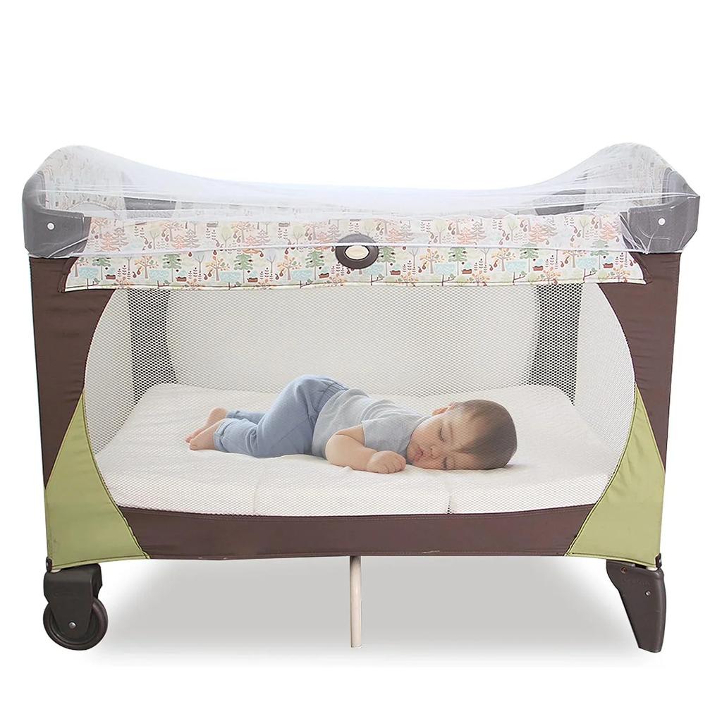 Детская москитная сетка для коляски, многоразовая сетка от насекомых для коляски, портативная мини-кроватка, портативная и прочная детская сетка от насекомых