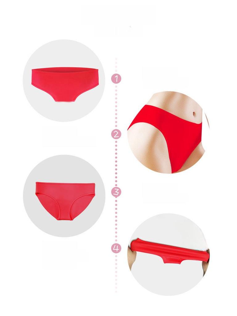 Women's Silicone Waterproof Swim Trunks for Menstrual Periods