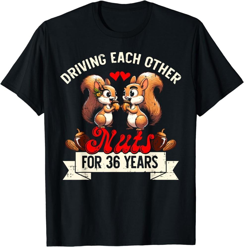 Couples Married 36-Year Funny 36th Wedding Anniversary. Gift Unisex T-Shirt