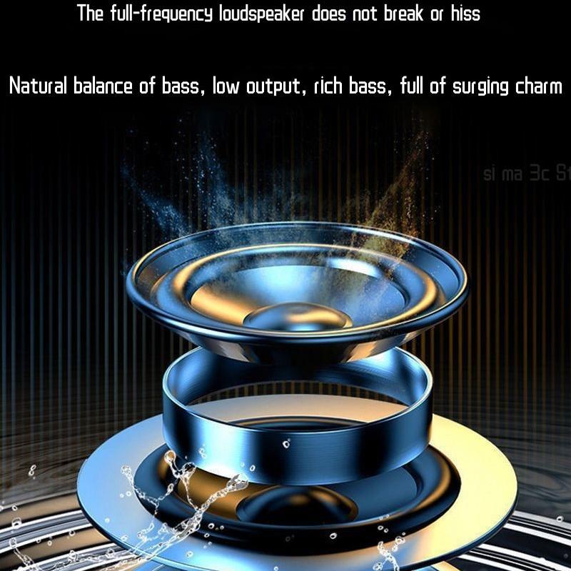 60W New High-power Portable Bluetooth Speaker Wireless Microphone 360 Stereo AUX External Sound TF Hands-free Call Subwoofer