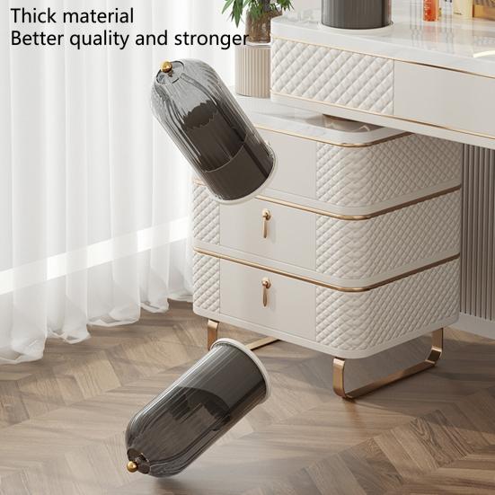 Коробка для хранения косметики с крышкой Многофункциональная клетка в форме птичьей клетки Универсальный вращающийся на 360 градусов держатель кисточек для макияжа для туалетного столика