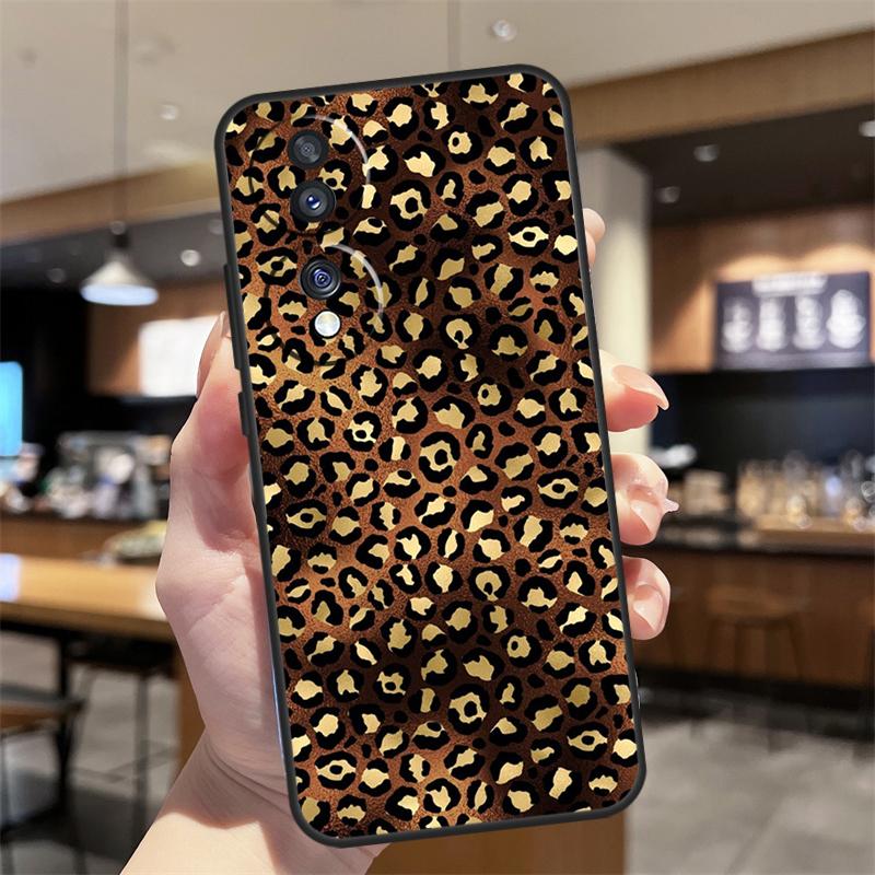 Роскошный Чехол с Леопардовым Принтом для Honor Magic 7 5 6 8 Lite Honor 400 200 Pro 50 70 90 X8c X9a X9b X9c X9d Win RT Чехол