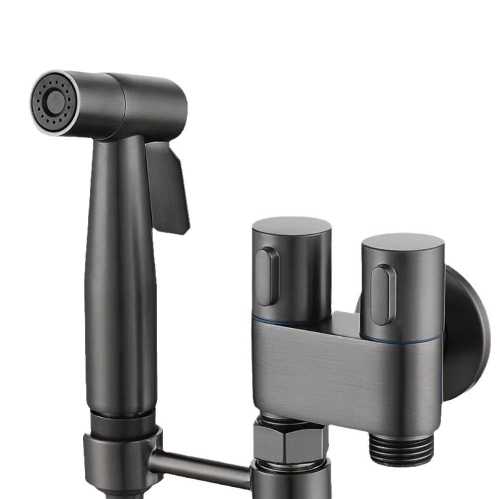 KEGAO 2025 Modern Stainless Steel Bidet Sprayer Gun Portable Grey Water Flow Control Toilet Shattaf Diaper Bathroom Eco-Friendly