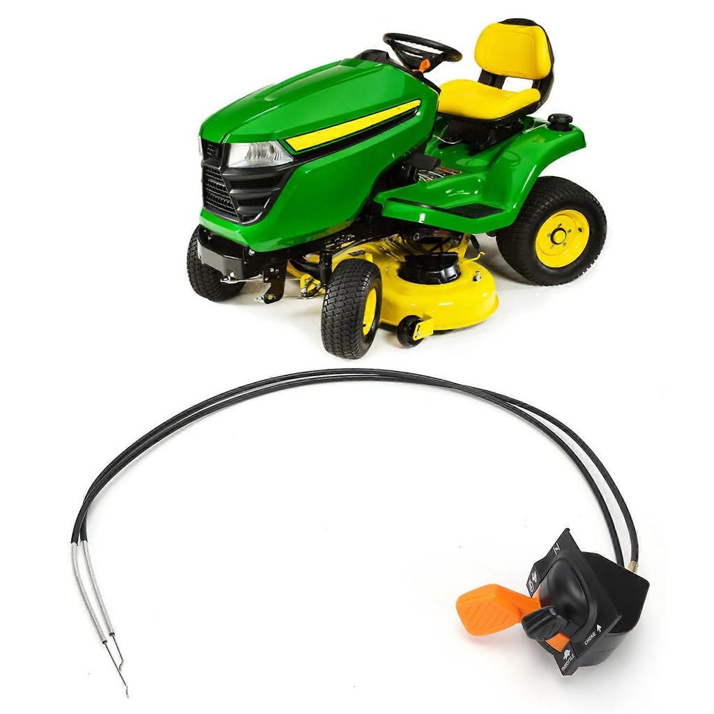 Throttle Choke Lever with Cable AM140333 Replacement for John Deere X305R X310 X530 X300 X300R X304