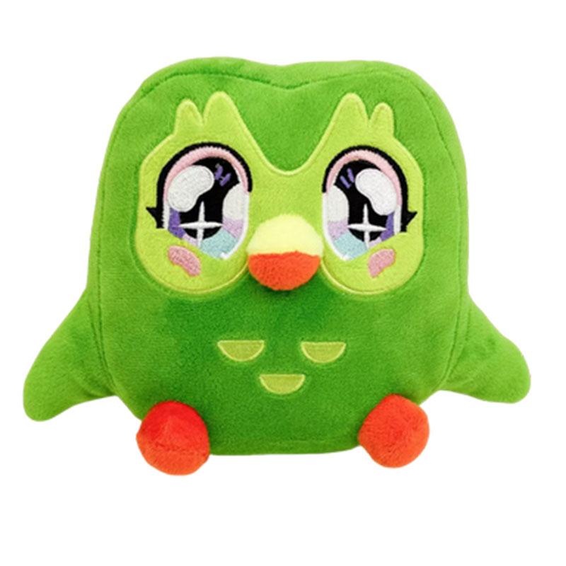Мультяшная Плюшевая Игрушка Зеленая Сова Duolingo Плюшевая Игрушка Сова Дуо Мультяшная Аниме Сова Кукла Мягкая Набивная Для Детей Фанатов Любителей День Рождения Подарки