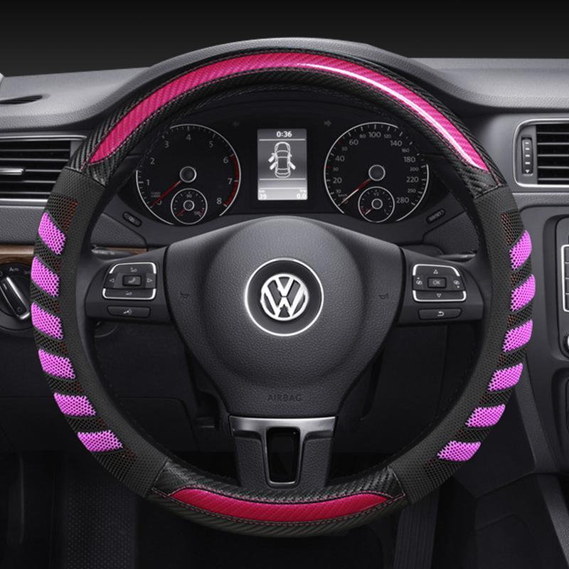 Car Steering Wheel Cover Protector Car Interior Suitable for Vw Bora Golf 4 Golf 5 Golf 6 Beetle Touran B5 Steering-wheel