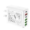 Total 65W 6 In 1 4 USB 2 Type C Fast Charging Wall Charger For iPhone Samsung Xiaomi  Mobile Phone Charger Power Adapter