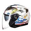GXT G708 Dual-Lens Half Helmet Adult Motorbike Scooter Riders ABS Safety With 3C Certification