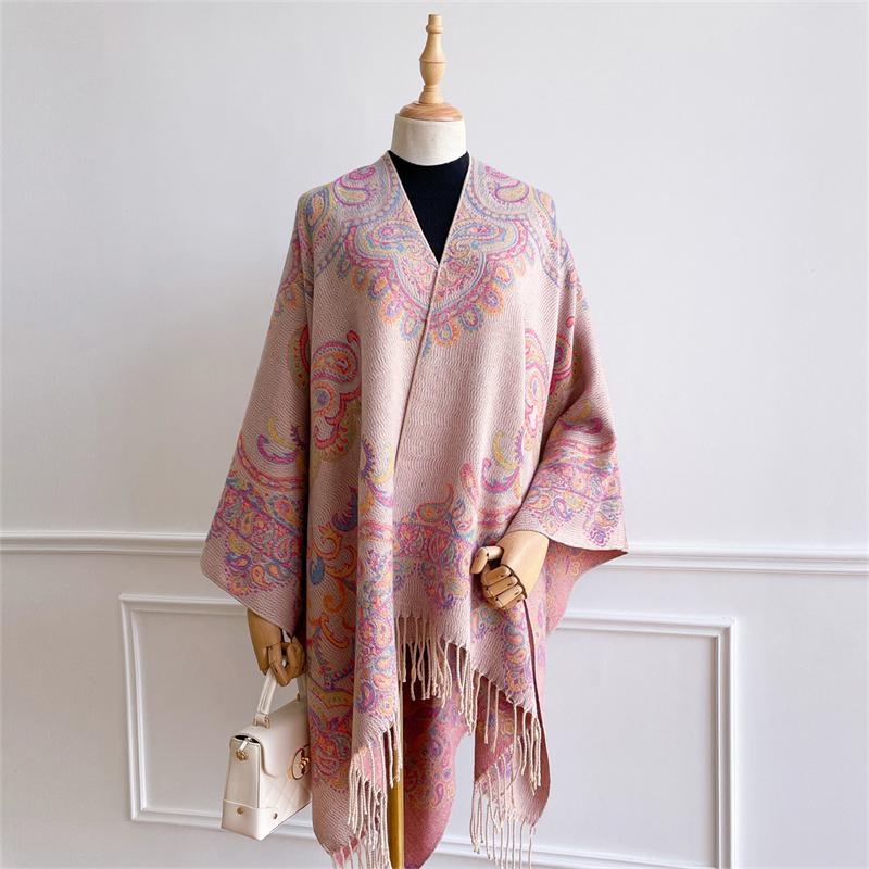 Luxury Brand Autumn Cashmere Pashmina Shawl Scarf for Women Wrap Warm Winter Scarves Blanket Print Female Foulard Poncho Stole