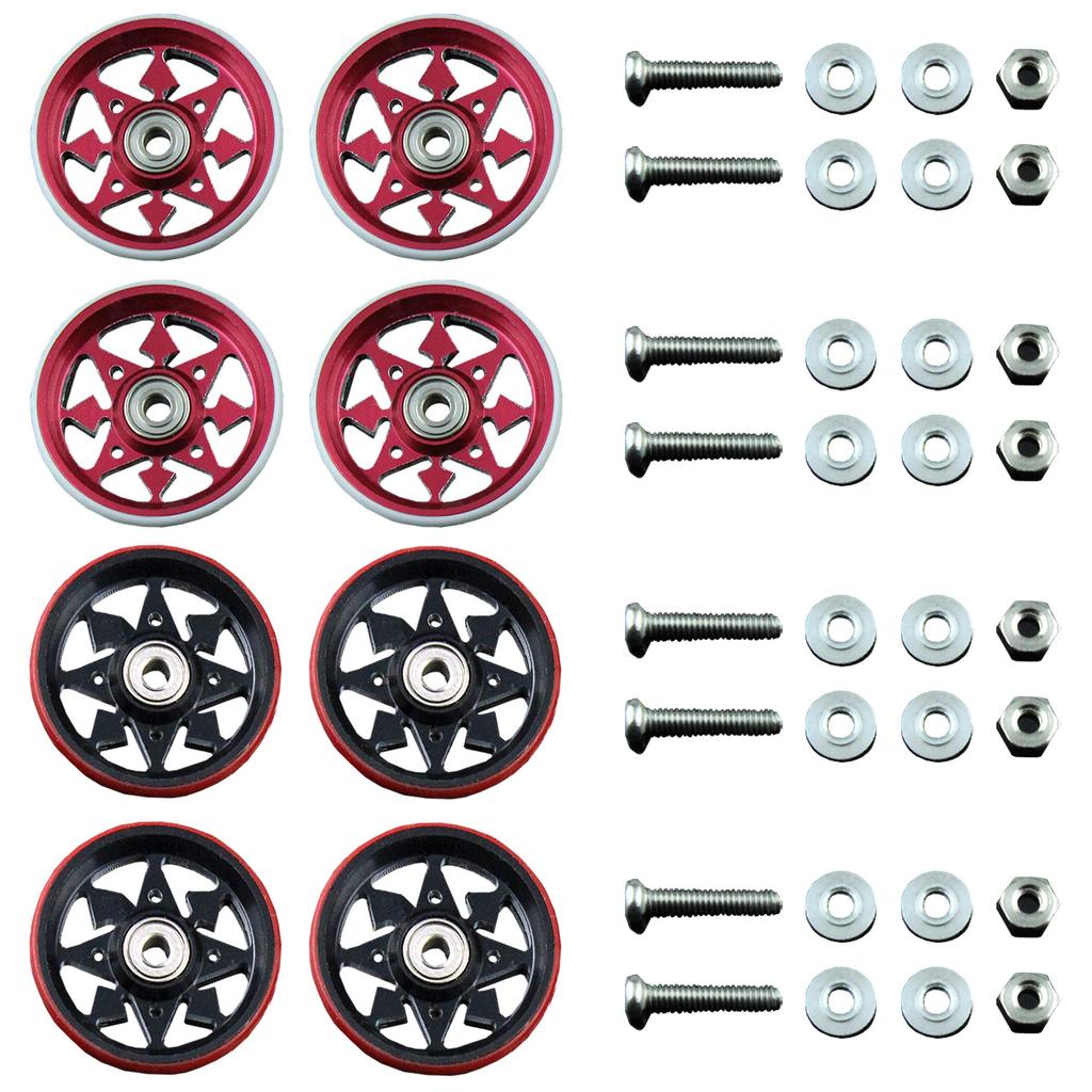 HAMILO Мини 4WD Подшипник Алюминиевый с Пластиком Набор из 8 Роликов, Сплав, 19 мм, Кольца,