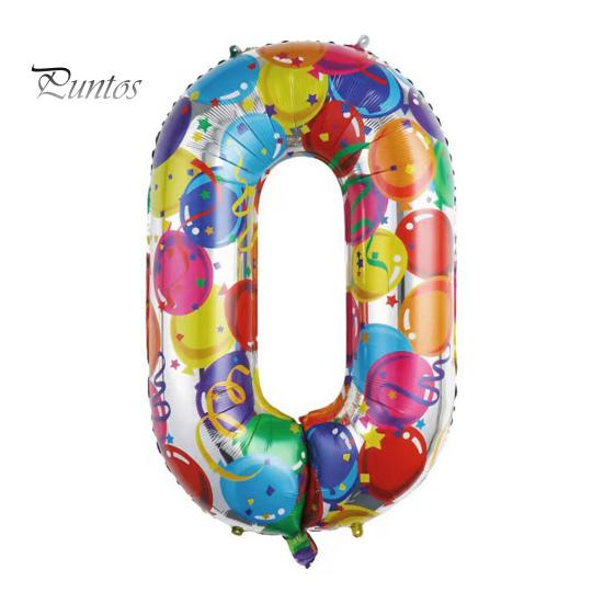 40-дюймовый воздушный шар с номером из алюминиевой фольги, красочный 2024 Новый год, большой размер, воздушный шар, украшение для праздника, товары для вечеринок