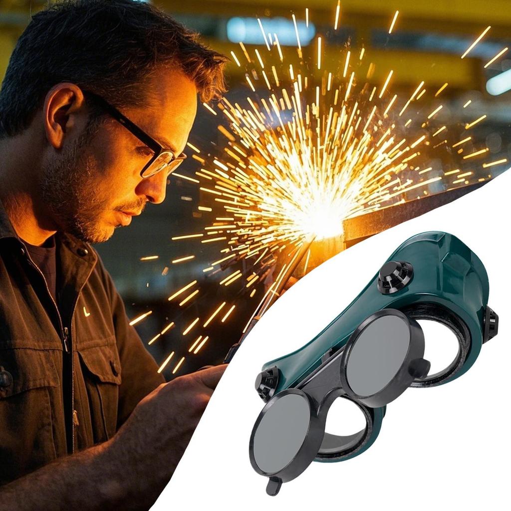 Welding Glasses Grinding Goggles Double Flipp Welding Glasses Protective Glasses Welder Welding Dust Goggles And Wind Goggles