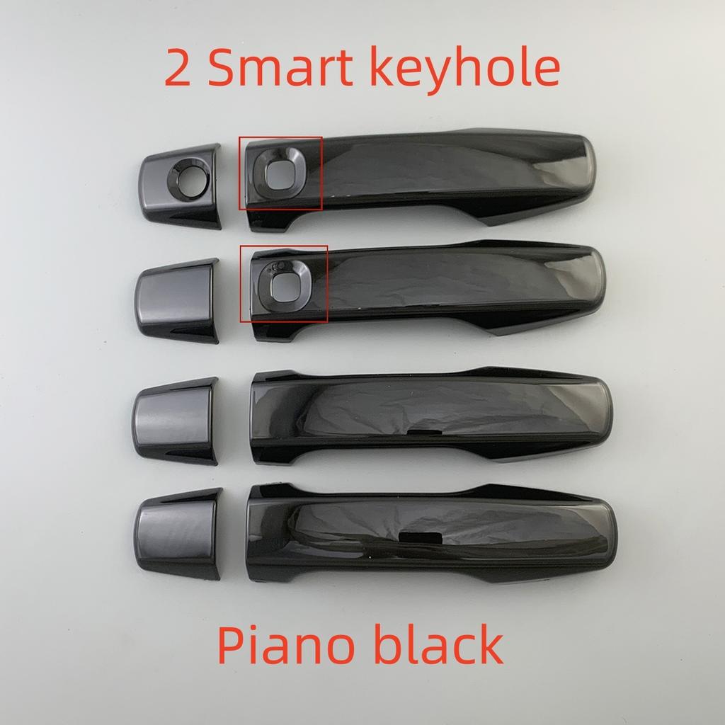 Для Toyota Land Cruiser LC200 FJ200 200 2008 - 2015 Черный Карбон Автомобильные Аксессуары Хромированная Накладка на Дверную Ручку Отделка Стиль Наклейки