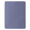 For iPad Air 13 (2025)/(2024) Cover PU Leather Origami Stand Clear Tablet Shell