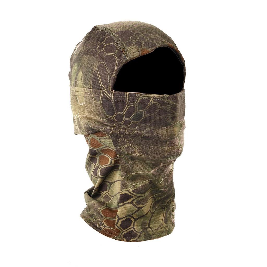 Python Camouflage Tactical Cycling Balaclava - Sandproof Single-Hole Face Mask