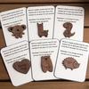 Wooden Animal Hug Pocket-sized Small Encouragement Stress Relieve Cute Animal Decoration Pocket