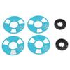 DIY Reel To Reel Cassette Retro Blank Metal Reel Cassette Tape with 4 Reels 2 Wheel for Music