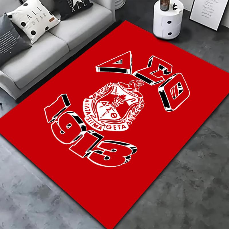 Delta Sigma Theta Carpet Rug For Living Room Bedroom Home Sofa Decoration Kids Play Nonslip Floor Mat