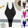 Women Sexy Monokini V-Neck Sleeveless Swimsuit Backless Design Figure-Enhancing Fit One-piece Bikini