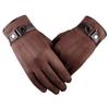 Warm Mens Winter Suede Pu Leather Fleece Lined Touch Screen Gloves Driving