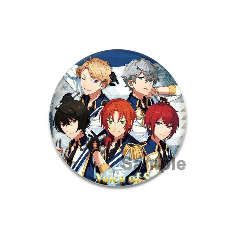 32/44/58 мм Аниме Ensemble Stars SOUMA KANZAKI Брошь для одежды, шляпы, рюкзака, круглые булавки, значки ручной работы для косплея из мультфильмов, аксессуары