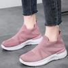 Дышащие сетчатые женские кроссовки для бега, вязаные повседневные кеды, мягкая обувь для ходьбы, слипоны, балетки, носки-обувь