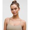 Lululemon Flow Y BrA Nulu Light Support AC Cups Sheer OAk