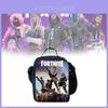 Мультяшная сумка-ланч для детей Fortnite из дышащей ткани Oxford для ежедневного использования